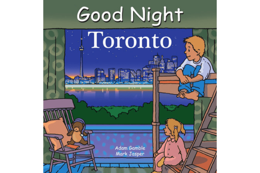 Good Night Toronto, board book, books for toddlers about Toronto, best Toronto-themed books for kids, Toronto souvenirs for kids, The Montessori Room, Toronto, Ontario, Canada. 