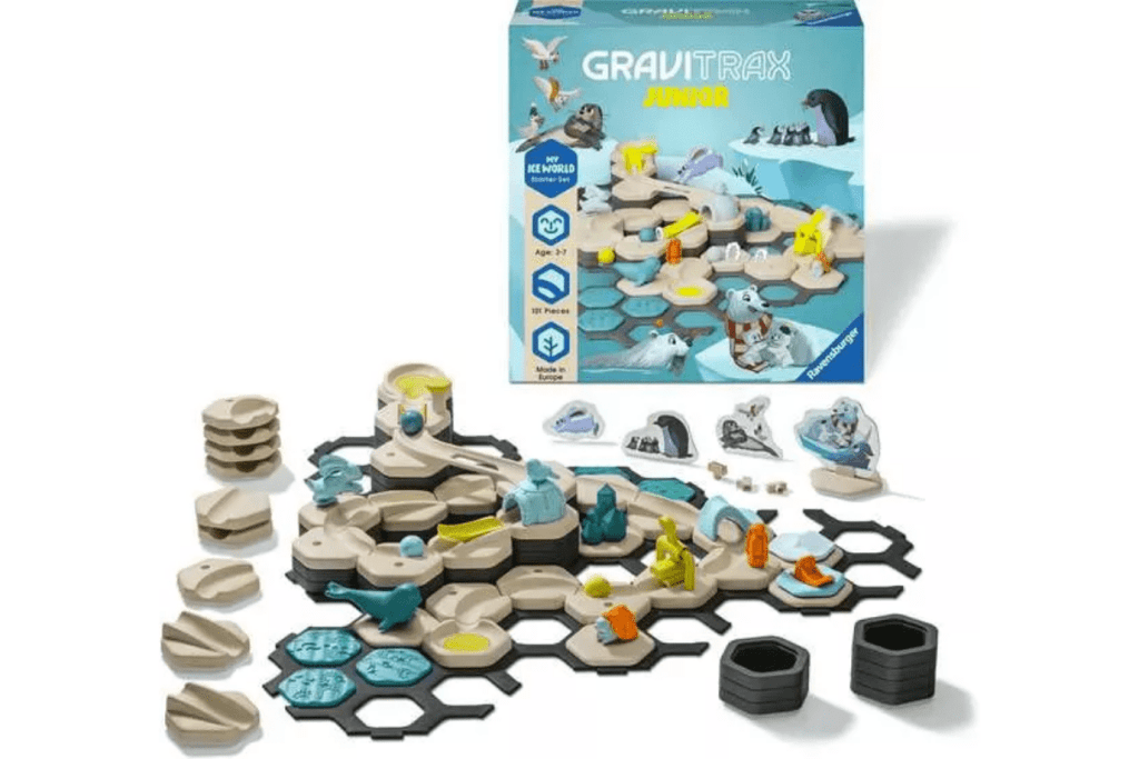 GraviTrax Junior: My Ice Starter Set, Ravensburger, marble run toys, best toys for preschoolers, The Montessori Room, Toronto, Ontario, Canada. 