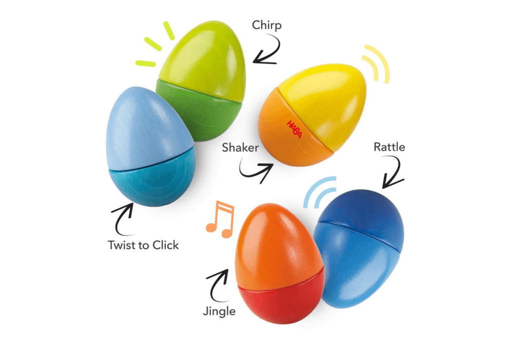 Haba Set of 5 Wooden Musical Eggs