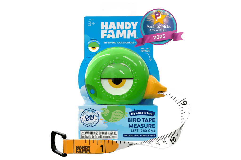 HandyFamm STEM Starter 3-in-1 Tool (Tape Measure, Level & Angle Finder)