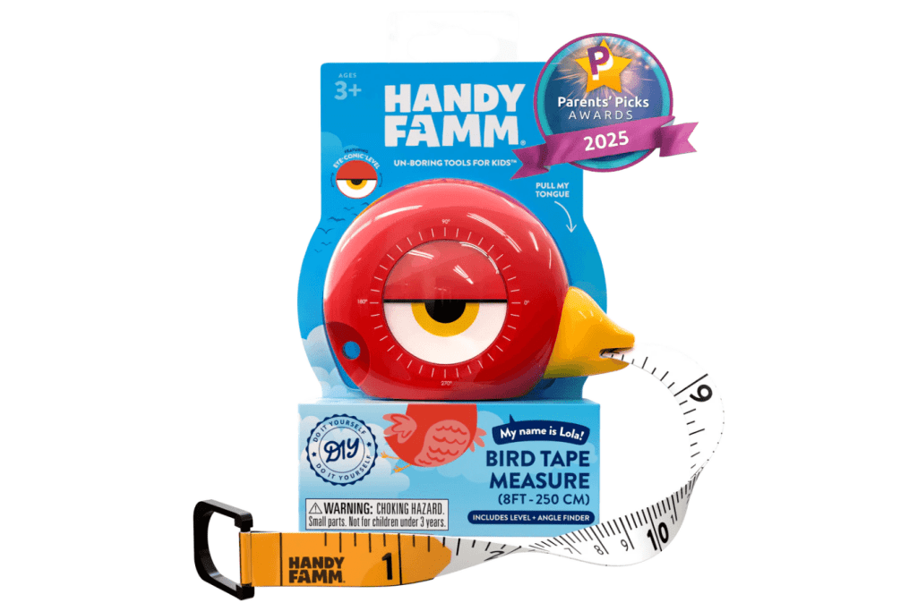 HandyFamm STEM Starter 3-in-1 Tool (Tape Measure, Level & Angle Finder)