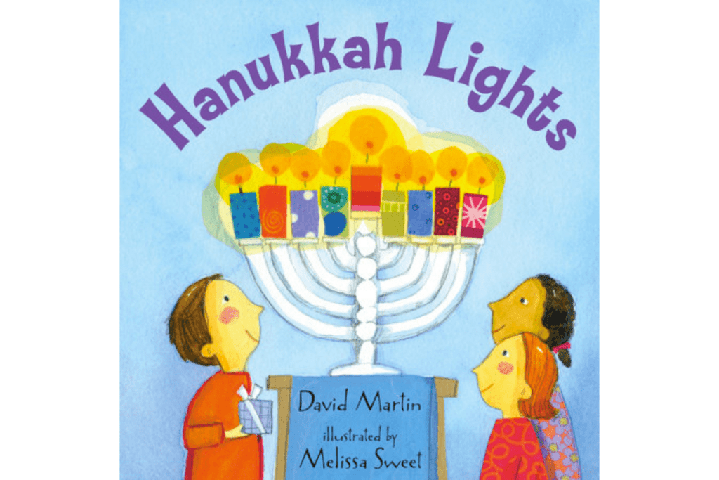 Hanukkah Lights by David Martin, board books about Hanukkah, books for infants and toddlers about Hanukkah, children&#39;s books about Hanukkah, The Montessori Room, Toronto, Ontario, Canada