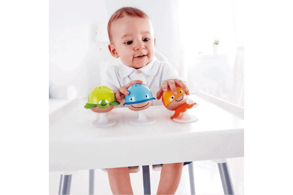 Hape Stay-Put Rattle Set I The Montessori Room