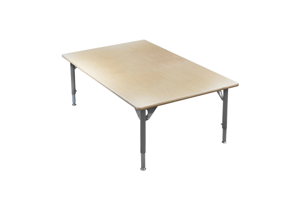Trojan Classroom Furniture Height-Adjustable Tables - 5 Tabletop Sizes Available