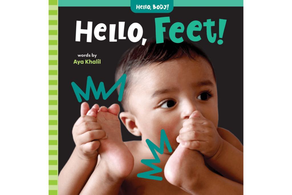 Hello, Feet! by Aya Khalil [Board Book], board books with real life photos of babies, books with real images, books with real photos of babies, Toronto, Canada