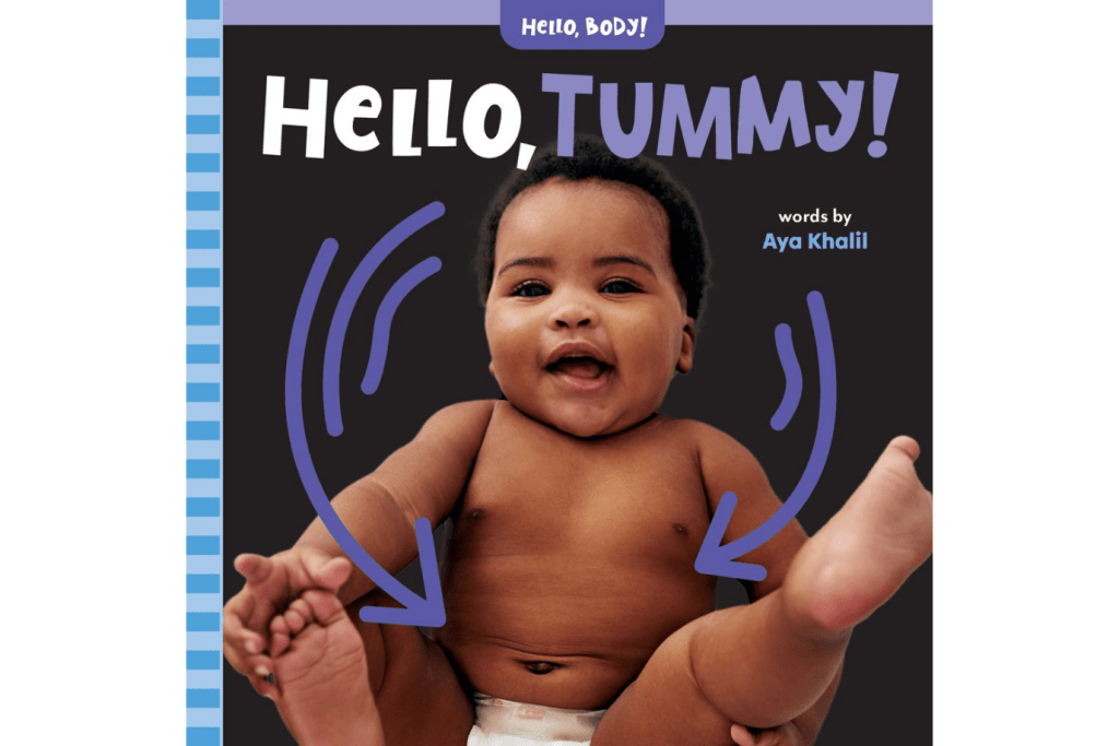 Hello, Tummy! by Aya Khalil [Board Book], board books with real photos, books with photos of real people, books with pictures of babies, Toronto, Canada