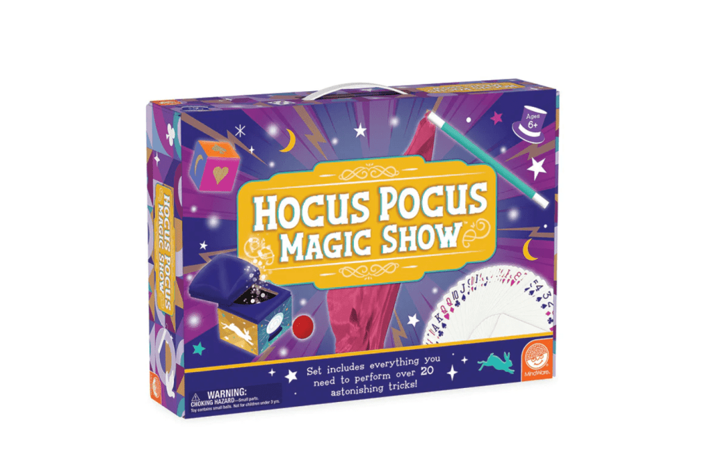 Hocus Pocus Magic Trick Set, Hocus Pocus Magic Show, magic tricks for kids, magic kit for kids, magic for kids, easy magic for kids, Toronto, Canada, mindware magic kit