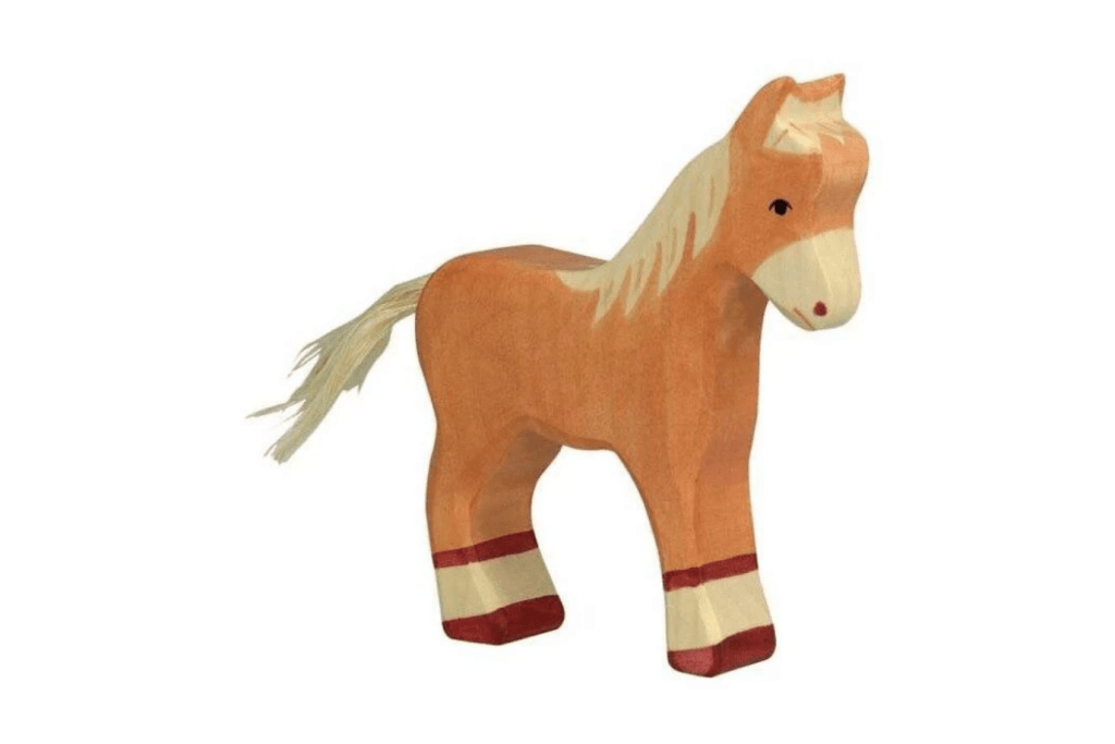 HOLZTIGER FOAL, LIGHT BROWN Toronto, Holztiger animals Toronto, wooden animals, best wooden animals, toys made in Europe, wooden horse toy, Toronto, Canada