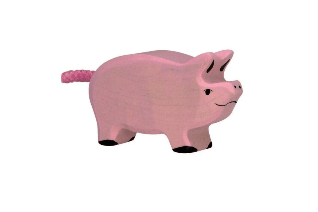 Holztiger Piglet Toronto, Holztiger animals Toronto, wooden animals, best wooden animals, toys made in Europe, wooden piglet toy, Toronto, Canada