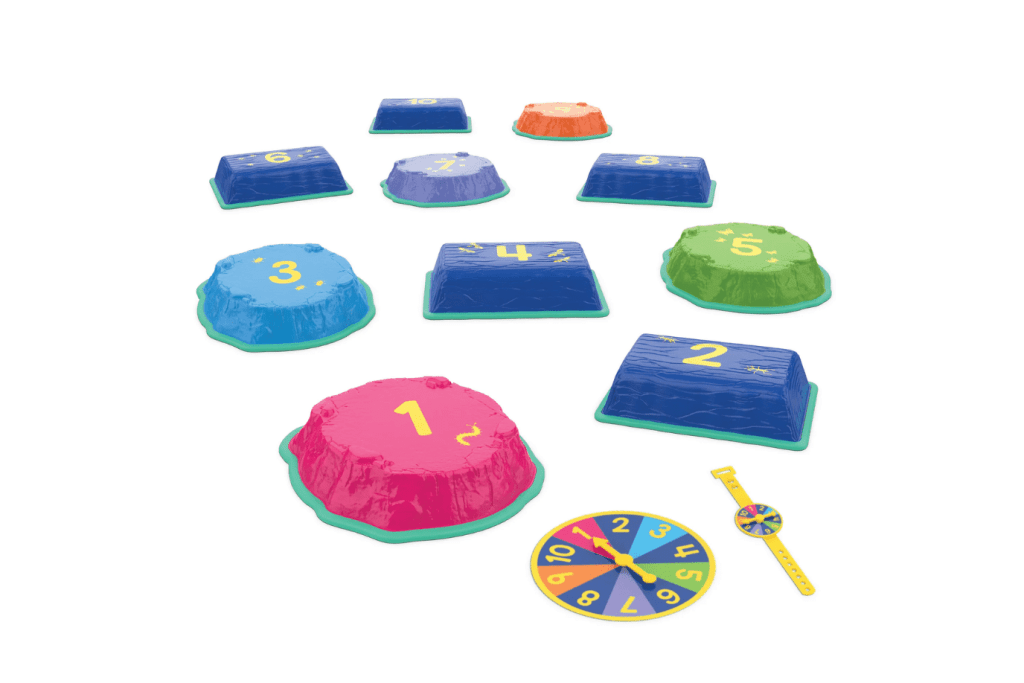Hop to 10 Stepping Stones, Educational Insights, interactive math toys, fun ways to learn math, The Montessori Room, Toronto, Ontario, Canada