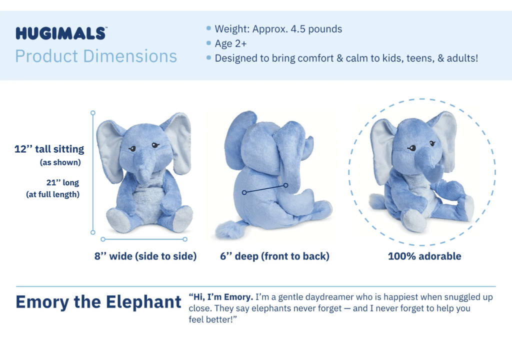 Hugimals - Emory the Elephant