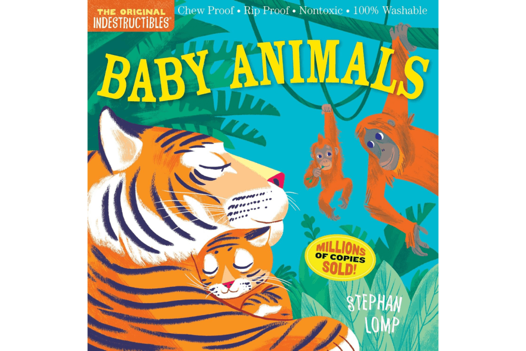 Indestructibles: Baby Animals, books for babies, books for infants, books for newborns, Indestructibles series, books that won&#39;t rip, books baby can chew on, travel books for babies, books that won&#39;t tear, best books for babies, best gift for newborn, best baby shower gift, The Montessori Room, Toronto, Ontario, Canada. 