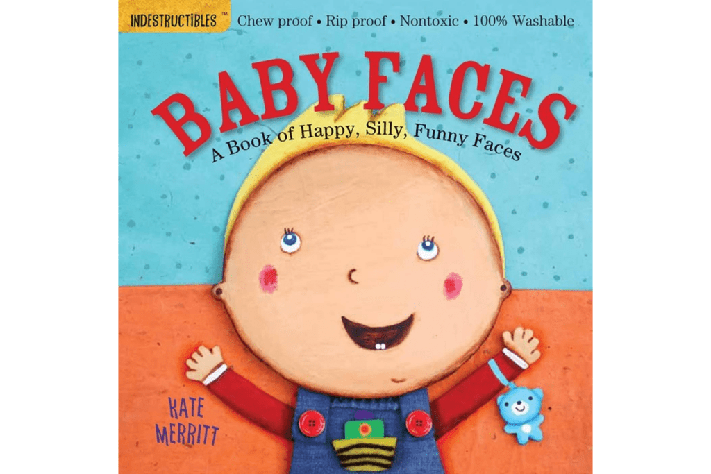 Indestructibles: Baby Faces, books for babies, books for infants, books for newborns, Indestructibles series, books that won&#39;t rip, books baby can chew on, travel books for babies, books that won&#39;t tear, best books for babies, best gift for newborn, best baby shower gift, The Montessori Room, Toronto, Ontario, Canada. 