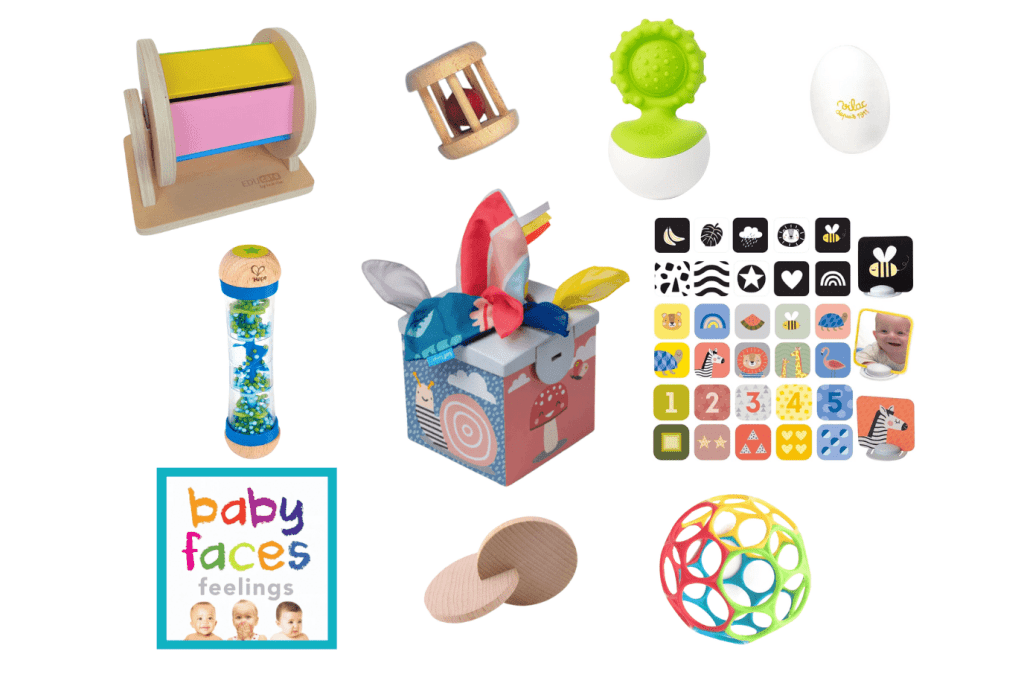 The Play Kits by Lovevery, Lovevery, Montessori toy subscription, buy Lovevery item individually, Lovevery Canada, Lovevery in store, The Looker Play Kit, 0 - 12 Weeks, The Senser Play Kit, 5 - 6 Months, The Charmer Play Kit, 3 - 4 Months,  The Montessori Room, Toronto, Ontario, Canada. 