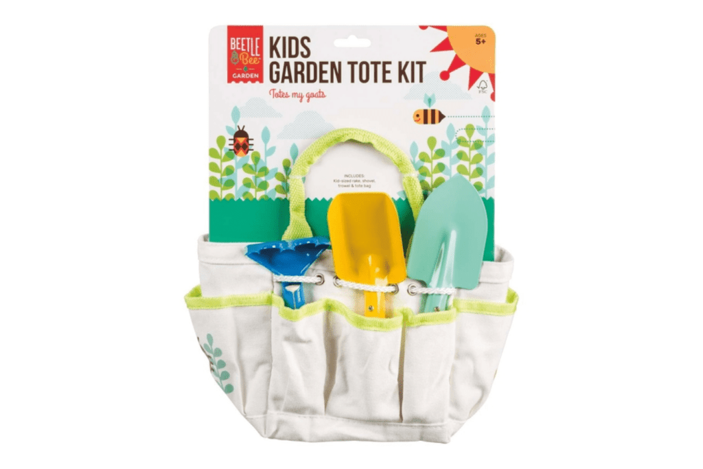 Kids Watering Can Kit - The Montessori Room, Toysmith, Beetle and Bee, gardening tools for kids, children's gardening tools, toddler gardening tools, spring toys, summer toys, spring tools, Montessori practical life, practical life activities, practical life materials, watering can, shovel, rake, gardening gloves, Toronto, Ontario, Canada, Outdoor - Garden My Little Tools By Vilac, Beetle and Bee Kids Garden Tote Kit