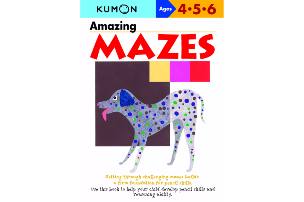 Kumon: Amazing Mazes (Ages 4 - 6), activity books, work books, kindergarten prep, The Montessori Room, Toronto, Ontario, Canada.