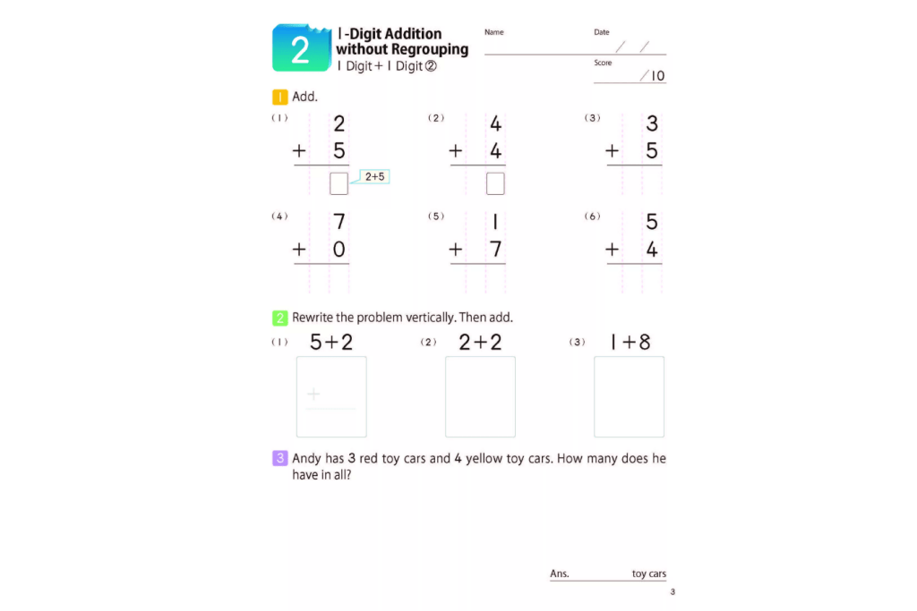 Kumon Math Addition Kumon: MathBites: Grade 2 Addition & Subtraction I The Montessori Room