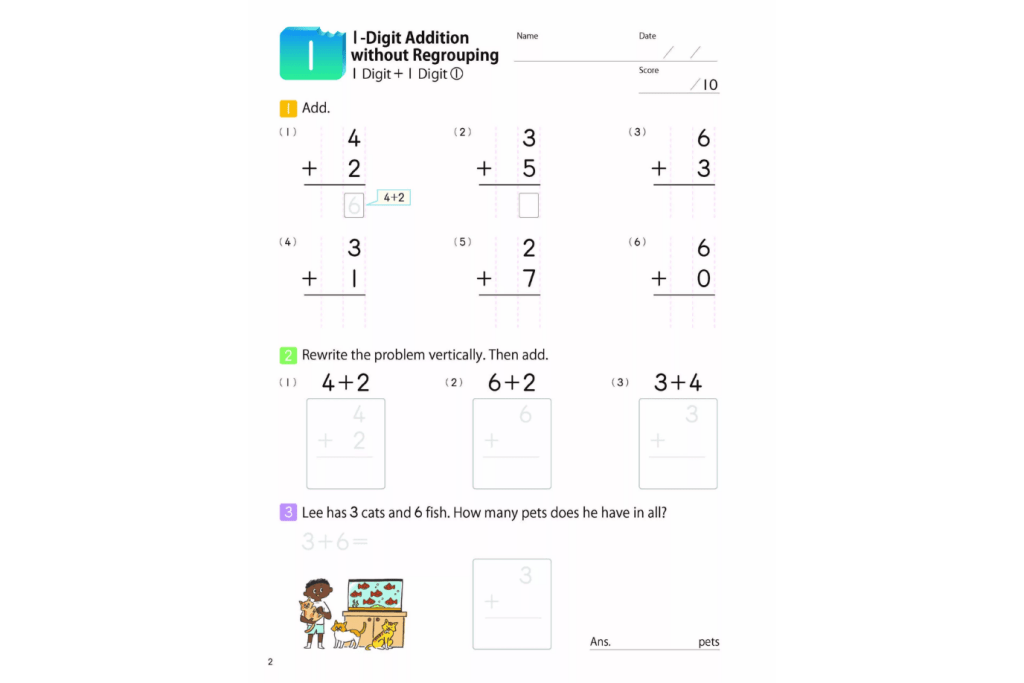 Kumon Math Addition Kumon: MathBites: Grade 2 Addition & Subtraction I The Montessori Room