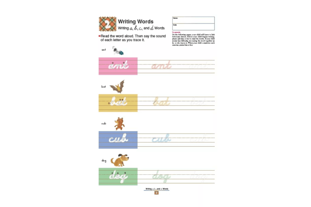Kumon: My Book of Cursive: Writing Words (Ages 6 - 8) I The Montessori Room