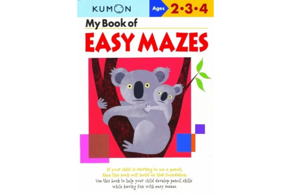 Kumon: My Book of Easy Mazes (Ages 2 - 4), pencil skills, activity books, kindergarten prep, The Montessori Room, Toronto, Ontario, Canada. 