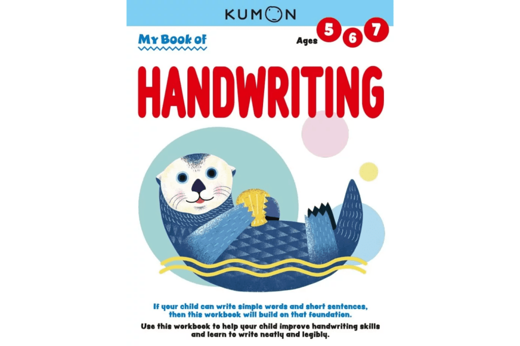 Kumon: My Book of Handwriting (Ages 5 - 7), learning to write, letter formation, improve handwriting skills, workbook, activity book, The Montessori Room, Toronto, Ontario, Canada. 