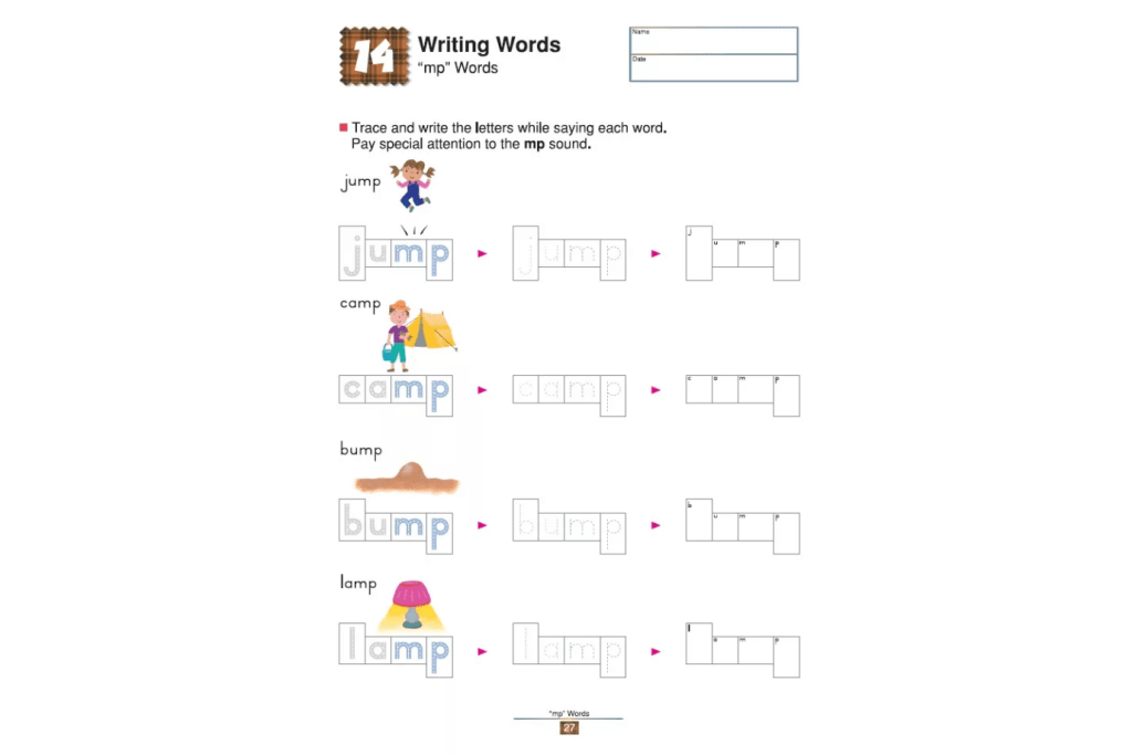 Kumon: My Book of Writing Words: Learning about Consonants and Vowels (Ages 5 - 7)