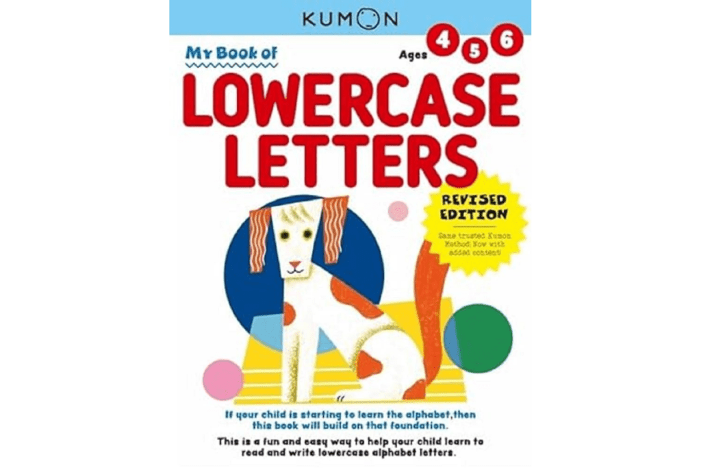 Kumon: My First Book of Lowercase Letters (Ages 4 - 6), kumon workbooks Toronto, Kumon workbooks, letter workbooks, learning letter workbooks, lowercase letter workbooks, kindergarten workbooks, kindergarten letter workbook, Toronto, Canada