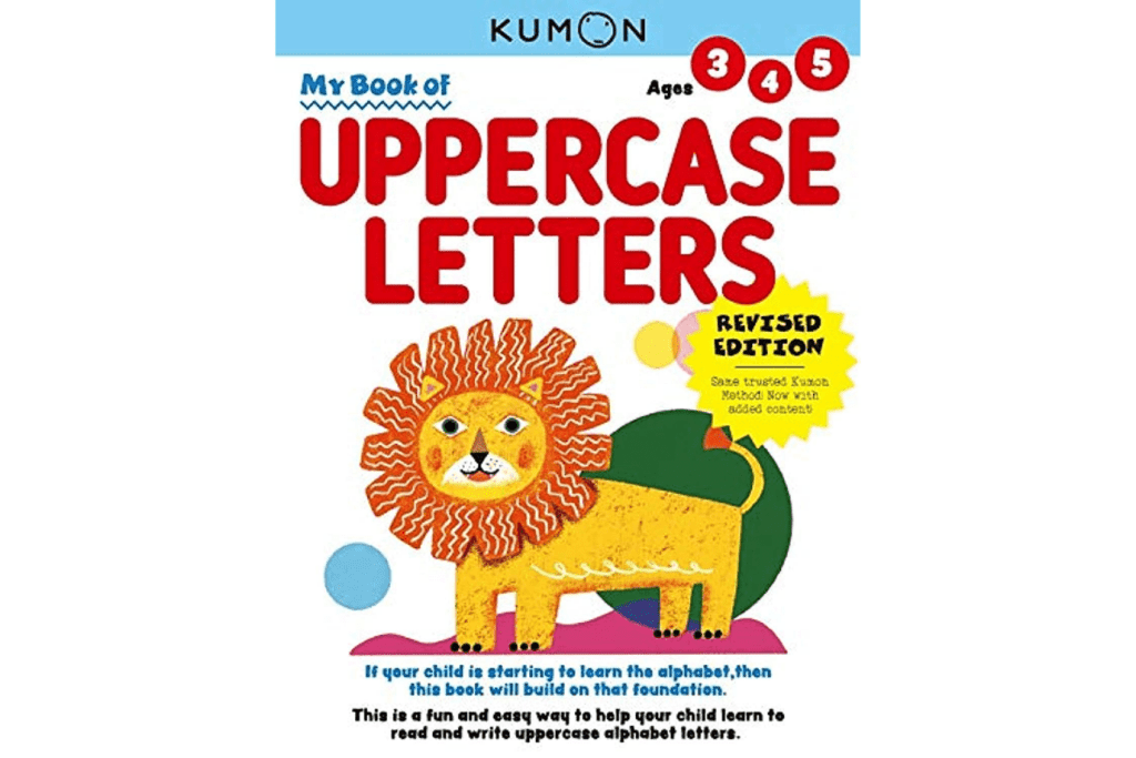 Kumon: My First Book of Uppercase Letters (Ages 4 - 6), kumon workbooks Toronto, Kumon workbooks, letter workbooks, learning letter workbooks, Uppercase letter workbooks, kindergarten workbooks, kindergarten letter workbook, Toronto, Canada
