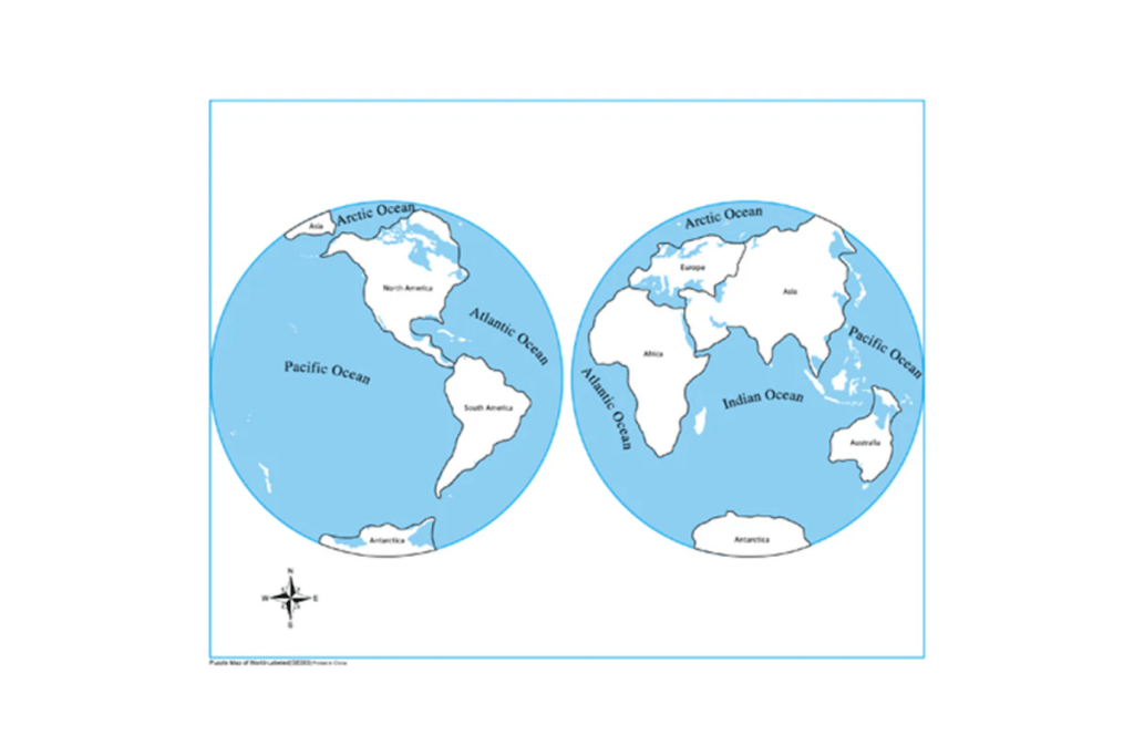 Labeled and Unlabeled Control Maps, Montessori Puzzle Maps, Montessori Culture materials, Montessori geography materials, Montessori Casa materials, Montessori Primary materials, Montessori classroom materials, Montessori classroom packages, The Montessori Room, Toronto, Ontario, Canada. 