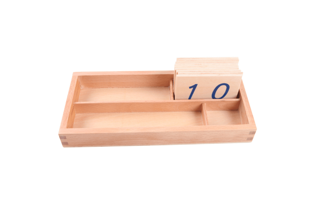 The Montessori Room Wooden Number Cards with Box (1-9000) (Small and Large Available)