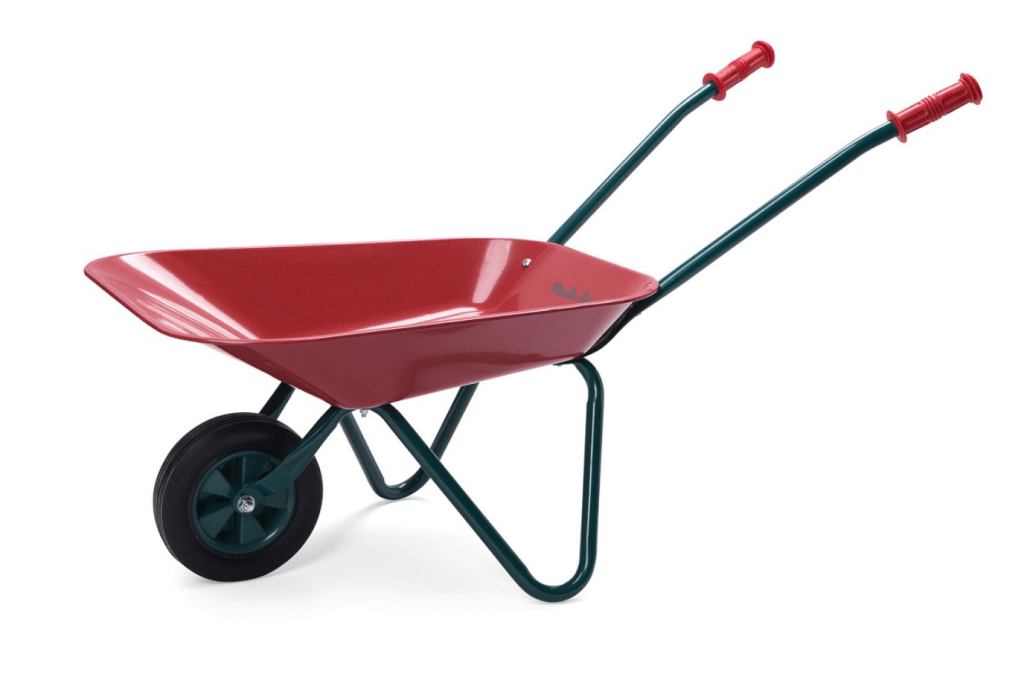 Le Jardin - Wheelbarrow Moulin Roty, kids wheelbarrow, children's wheel barrow, little wheelbarrow for kids, small wheelbarrow for kids, garden tools for kids, gardening tools for little kids, Toronto, Canada