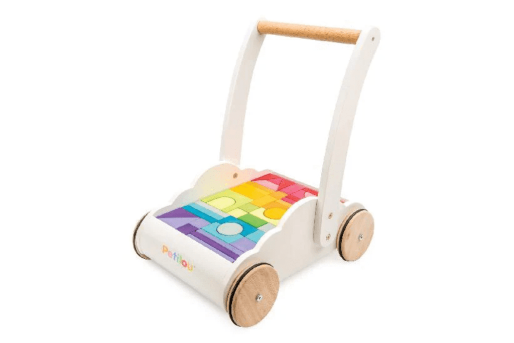 Le Toy Van Rainbow Walker with Blocks, The Montessori Room, Toronto, Ontario, Canada. 