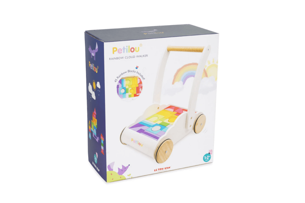 Le Toy Van Rainbow Walker with Blocks
