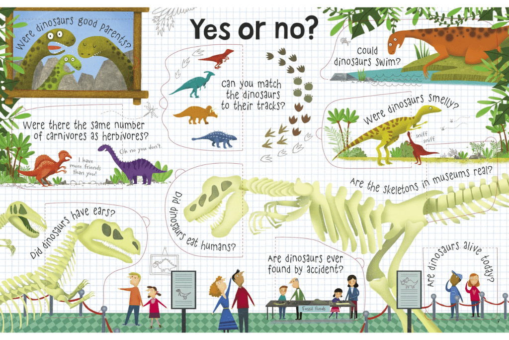 Lift-the-flap Questions and Answers about Dinosaurs by Katie Daynes