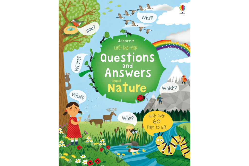 Lift-the-flap Questions and Answers about Nature, best books for preschoolers, books about nature for kids, Usborne books, The Montessori Room, Toronto, Ontario, Canada. 