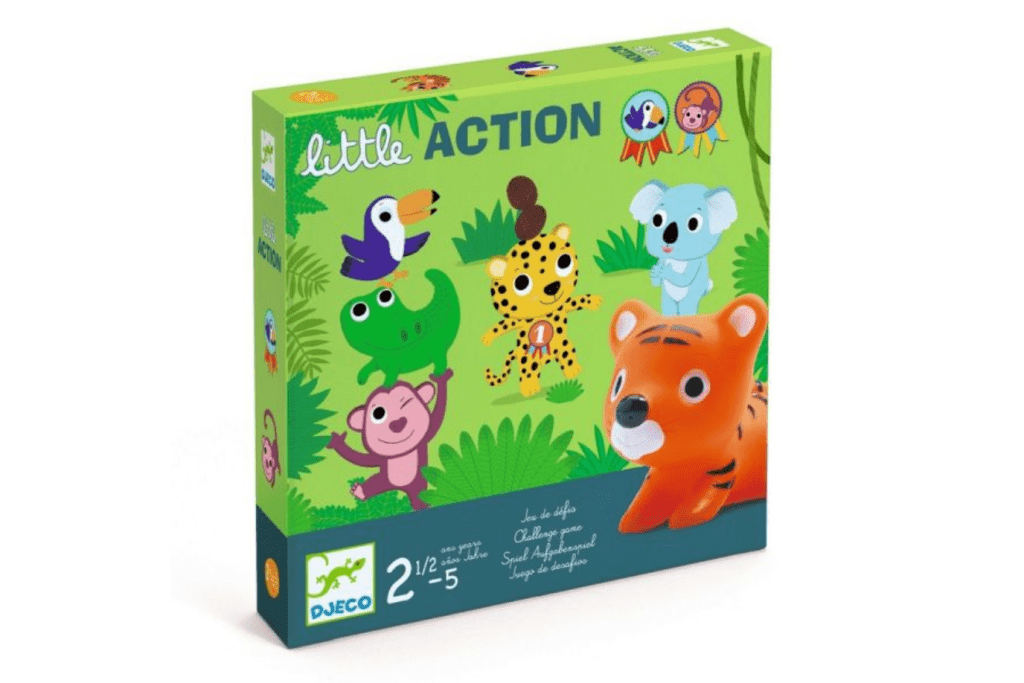 Djeco Little Action, toddler games, best toddler games, toddler board games, board games for a 2 year old, 3 year old, 4 year old, Toronto, Canada
