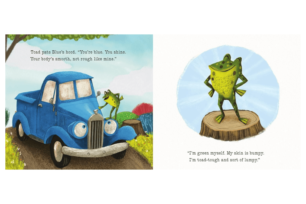 Little Blue Truck Feeling Happy: A Touch-and-Feel Book by Alice Schertle