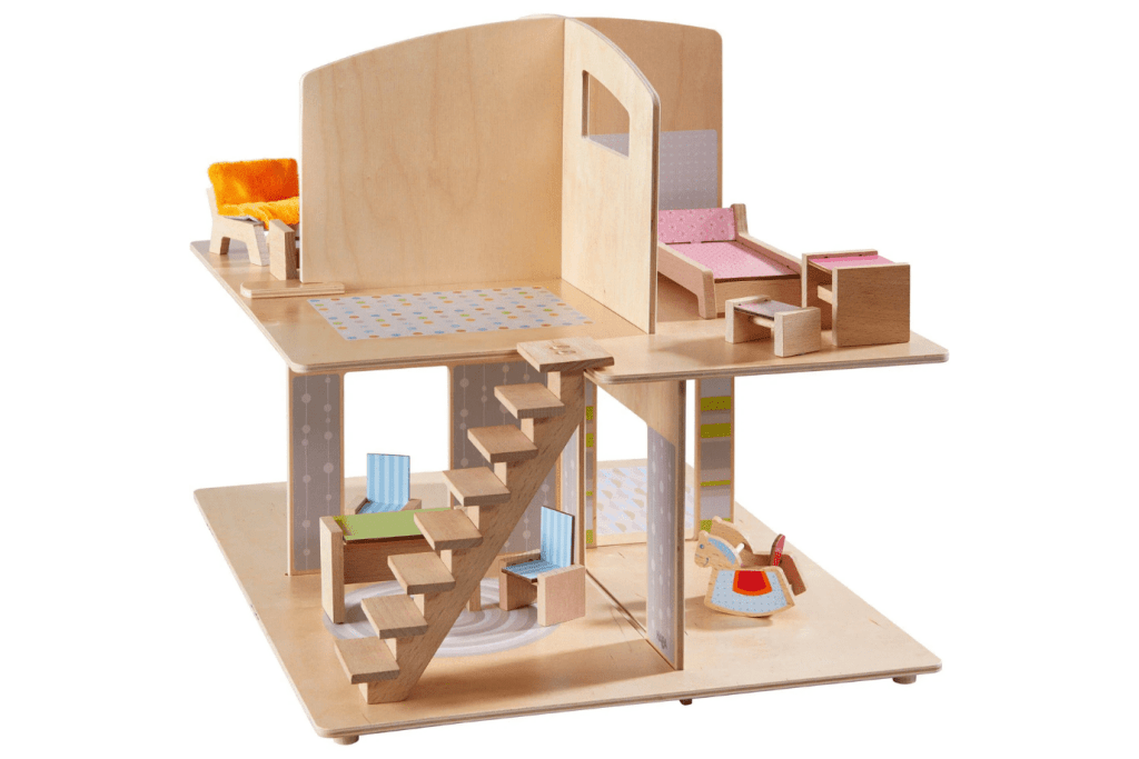 Haba Little Friends Dollhouse Town Villa with Furniture