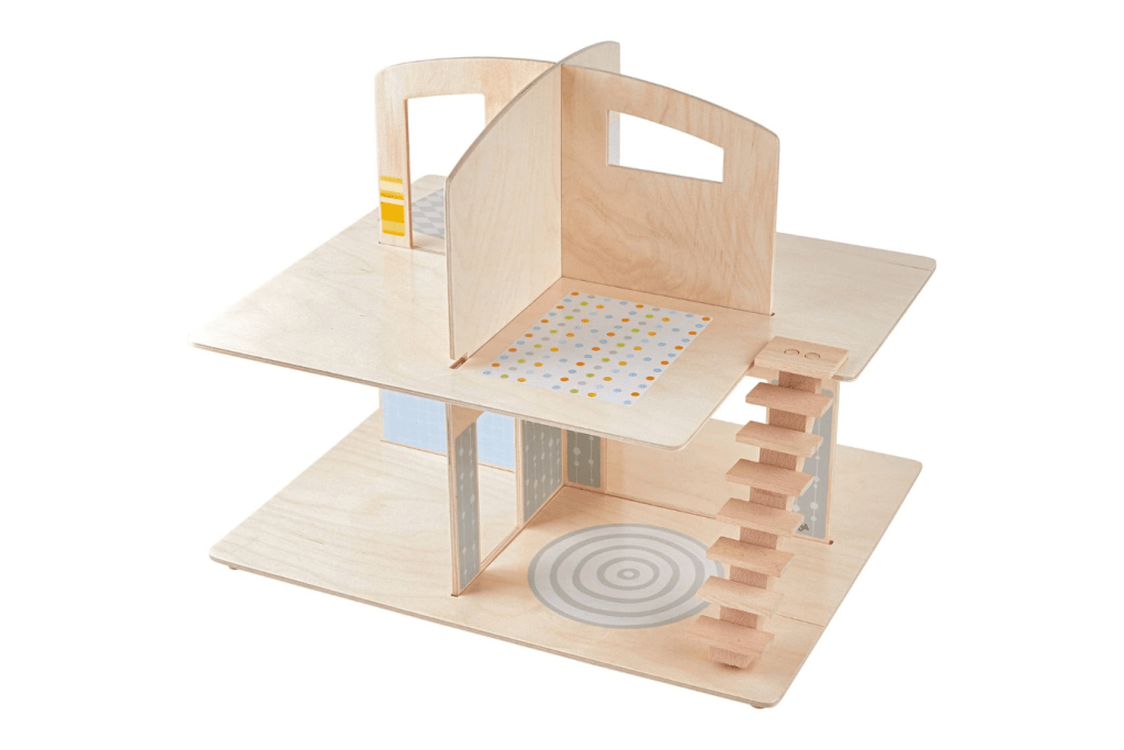 Haba Little Friends Dollhouse Town Villa with Furniture