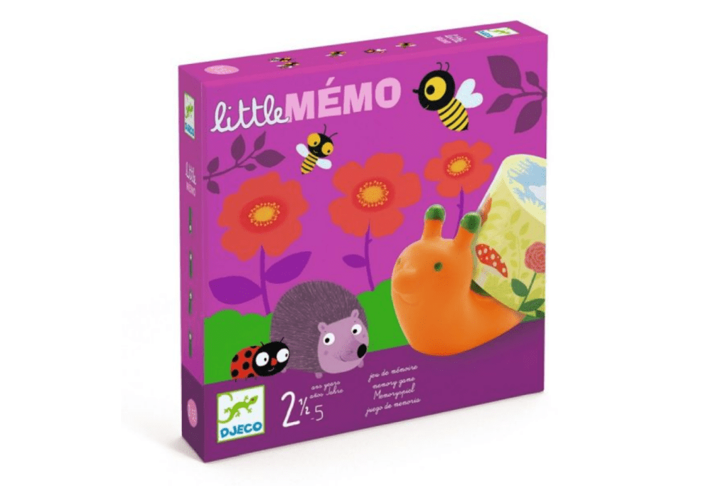 Djeco Little memo, toddler board game, games for a 2 year old, games for three year olds, Toronto, Canada