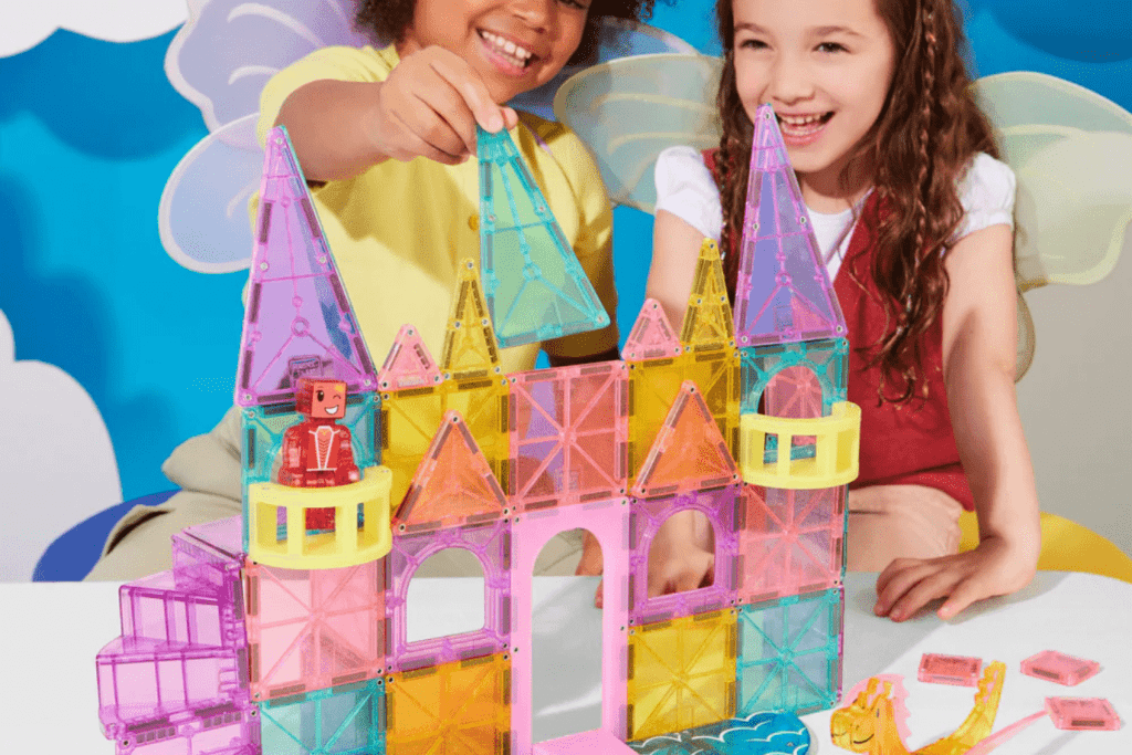 Magna-Tiles® Castle Deluxe™ 48-Piece Set | The Montessori Room Magna-Tiles® Castle Deluxe™ 48-Piece Set | The Montessori Room