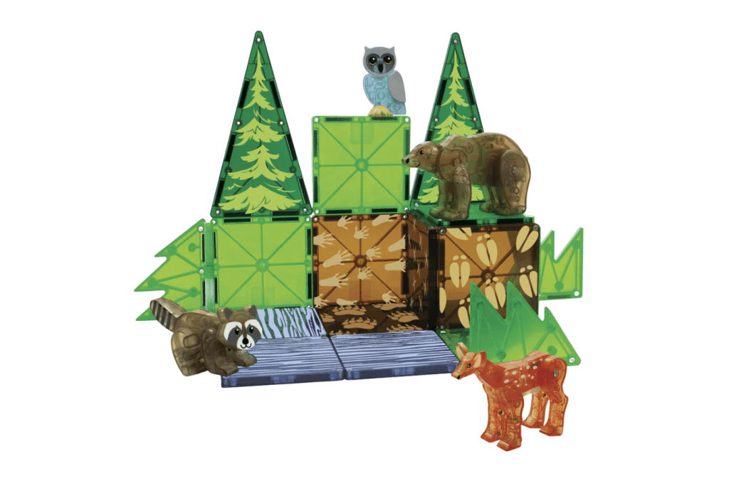 Magna-Tiles® Forest Animals 25-Piece Set, magnatiles forest set, magnatiles set with trees, magnatiles set with forest animals, magnatiles bear, magnatiles raccoon, magnatiles owl, magnatiles deer, Toronto, Canada