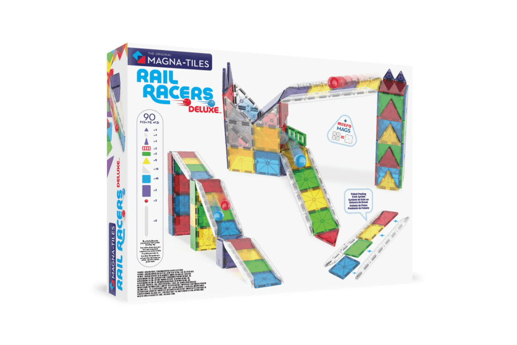 Magna-Tiles®  Rail Racers Deluxe 90-Piece Set