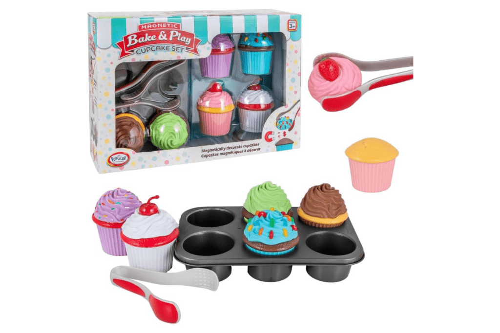 Popular Playthings - Magnetic Bake &amp; Play, pretend cupcakes for kids play kitchen, toy cupcakes, play cupcakes, magnetic cupcakes, play food for kids, toy cupcakes, Toronto, Canada