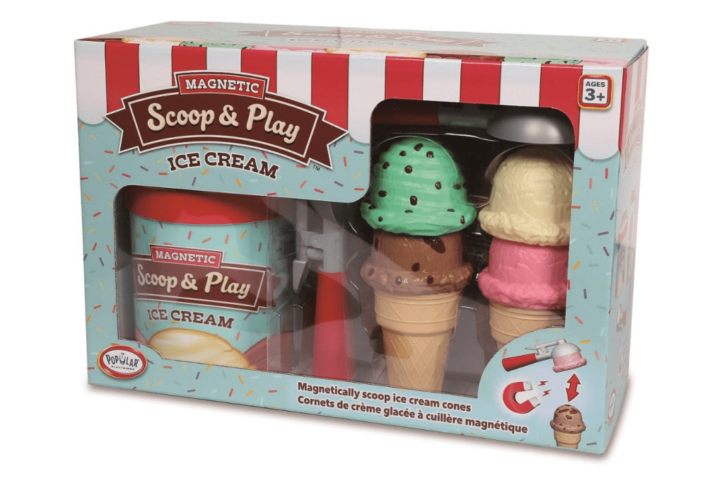 Popular Playthings - Magnetic Scoop and Play, Melissa &amp; Doug Scoop &amp; Stack Ice Cream Cone Magnetic Play Set, pretend food, play food for kids, Toronto, Canada