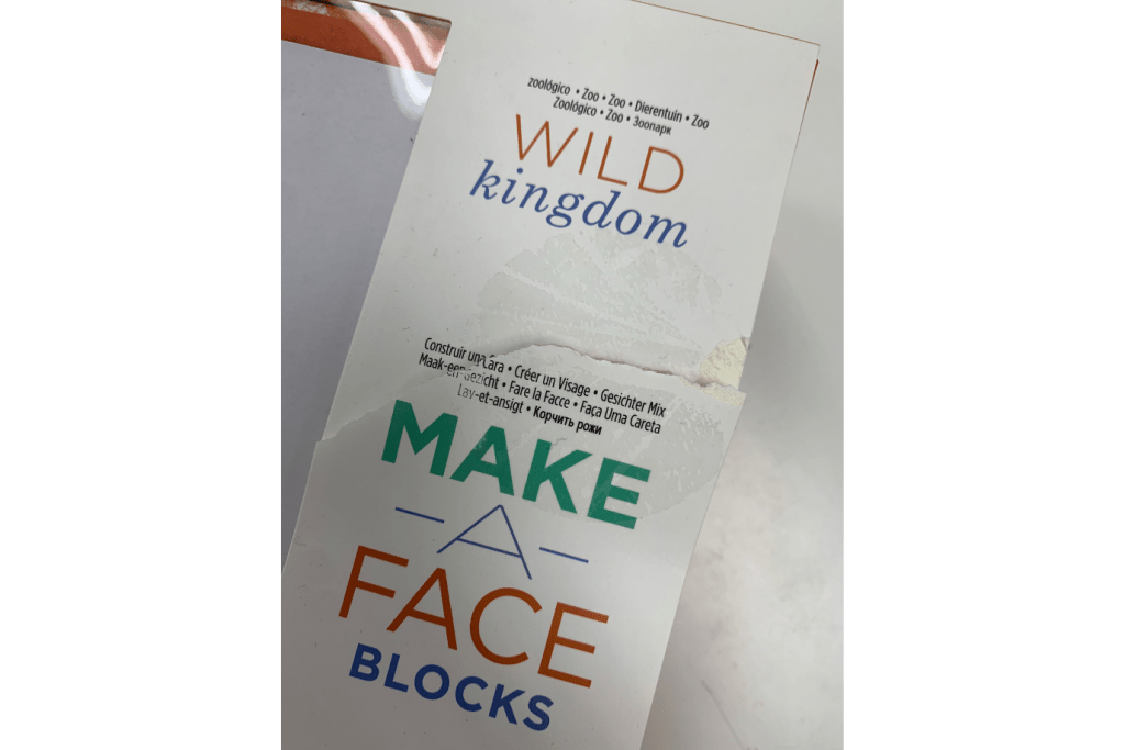 Make-A-Face Puzzle Blocks - Damaged Box - FINAL SALE