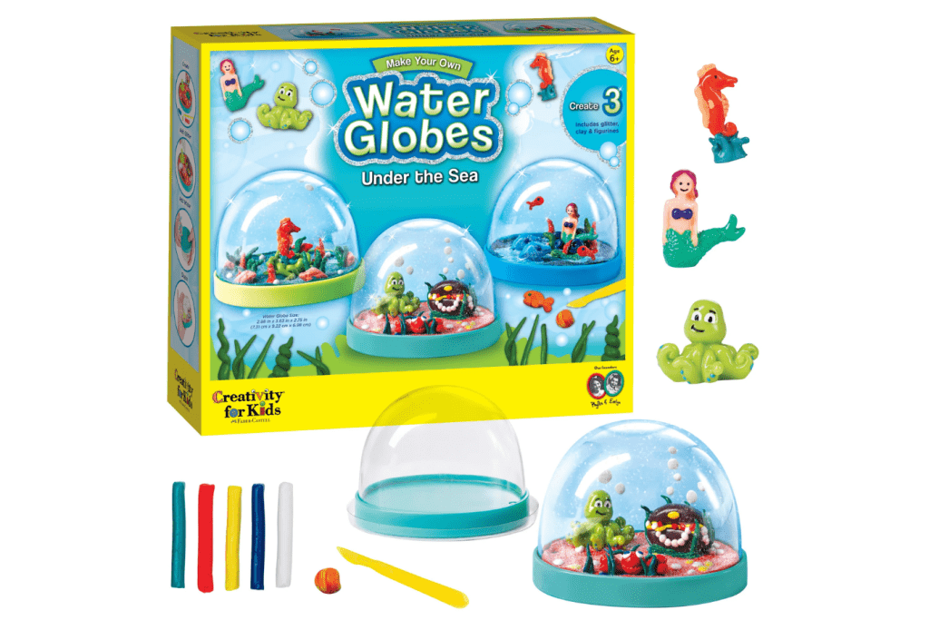 Make Your Own Water Globe Kit, Make Your Own Water Globes - Under the Sea, Creativity for Kids, craft kits, diy snow globes for kids, The Montessori Room, Toronto, Ontario, Canada. 