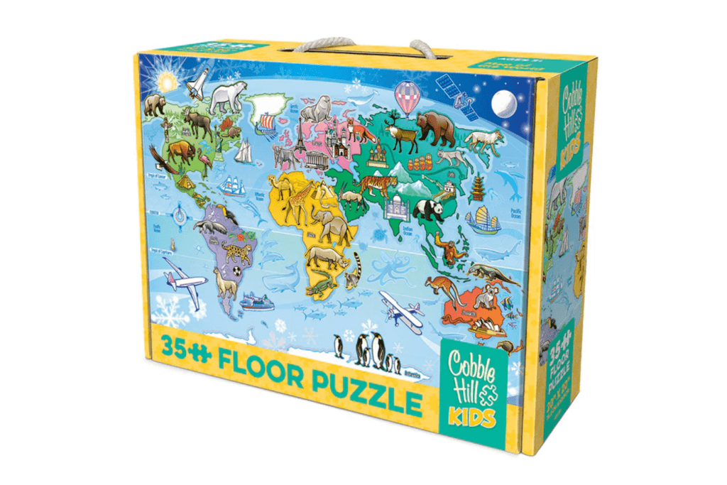 Map of the World Floor Puzzle by Cobble Hill