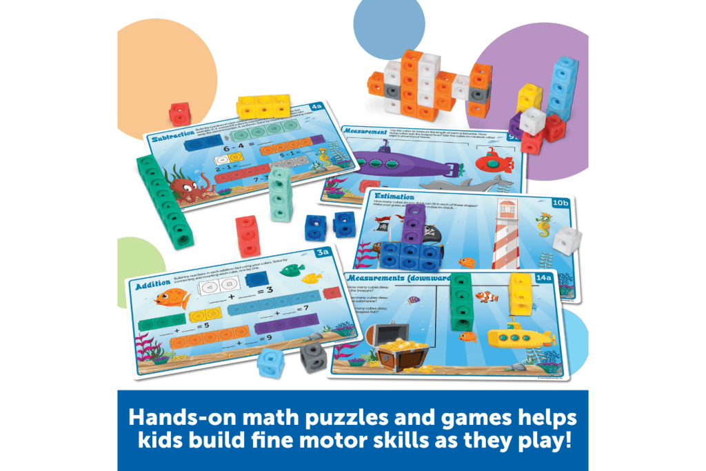 Mathlink Cubes Kindergarten Activity Set: Sea Adventure!