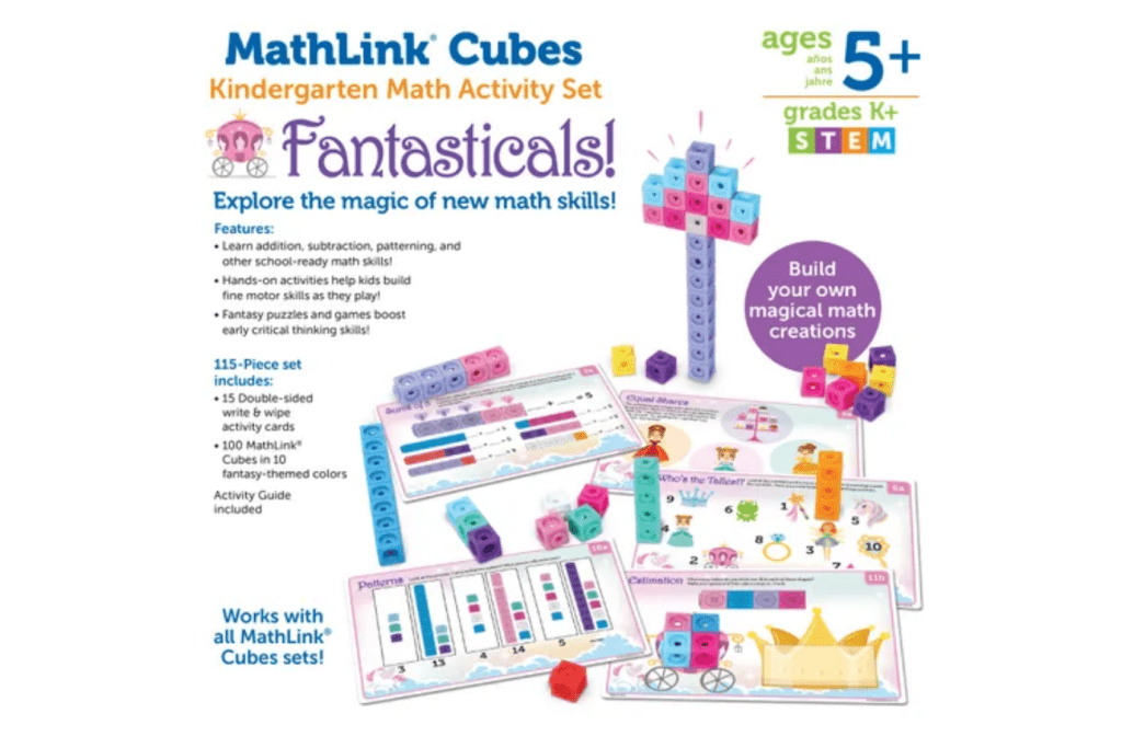 MathLink Cubes Kindergarten Math Activity Set: Fantasticals!